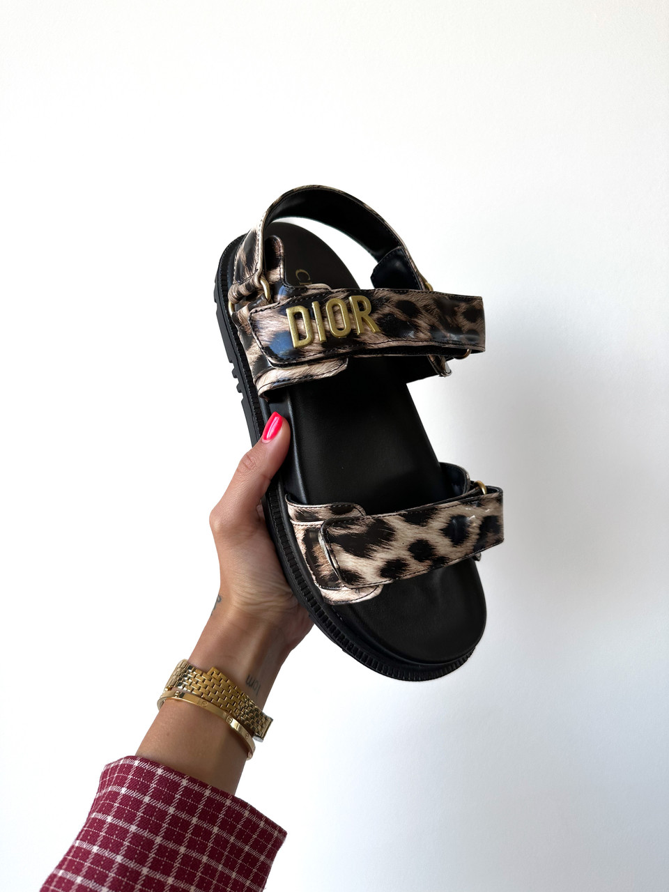 Сандалі діор Dior Sandals “Leopard Black”