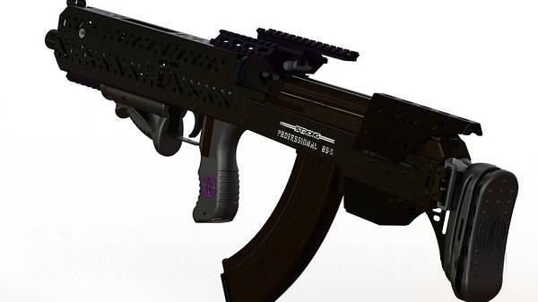 Тюнінг обвіс Bull-Pup АК 47/74 АКМ, АКС, АКМС +планка пікатіні 130 мм колір чорний, фото 1