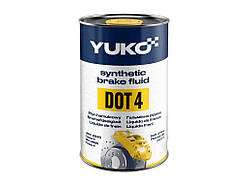 Гальмівна рідина DOT-4 0,6л банка метал (0,455кг) ТМ Yuko