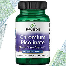 Хром піколінат Swanson Chromium Picolinate 200 мкг 60 капсул