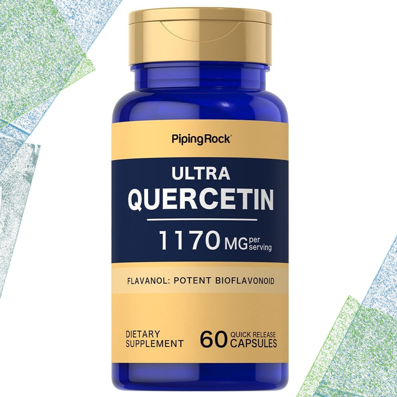 Кверцетин Piping Rock Ultra Quercetin 1170 мг на порцію 60 капсул, фото 1