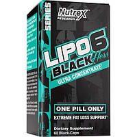 Комплексный жиросжигатель Nutrex Lipo-6 Black Hers Ultra Concentrate 60 Caps TO, код: 7737115