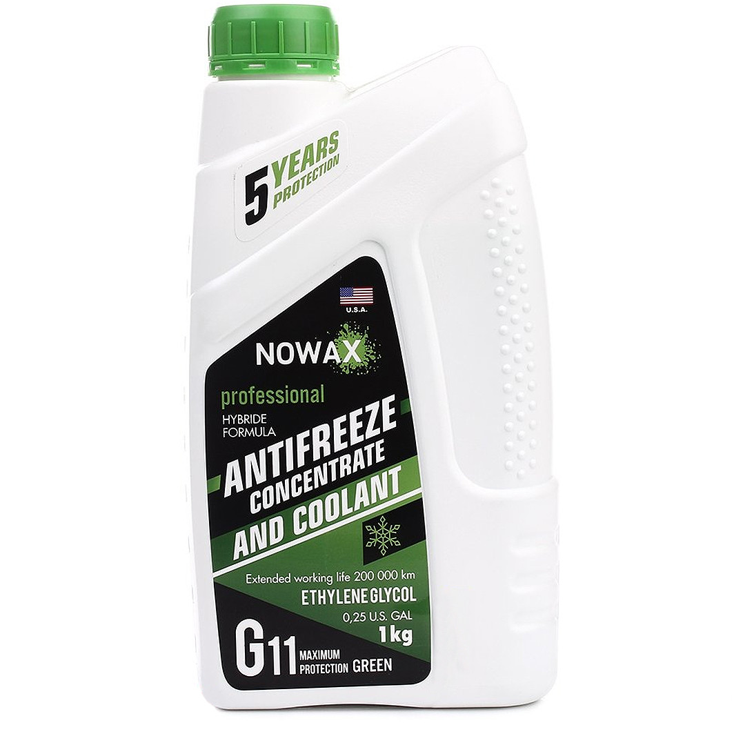Nowax G11 зелений, 1 л (NX01010) концентрат антифризу, фото 1