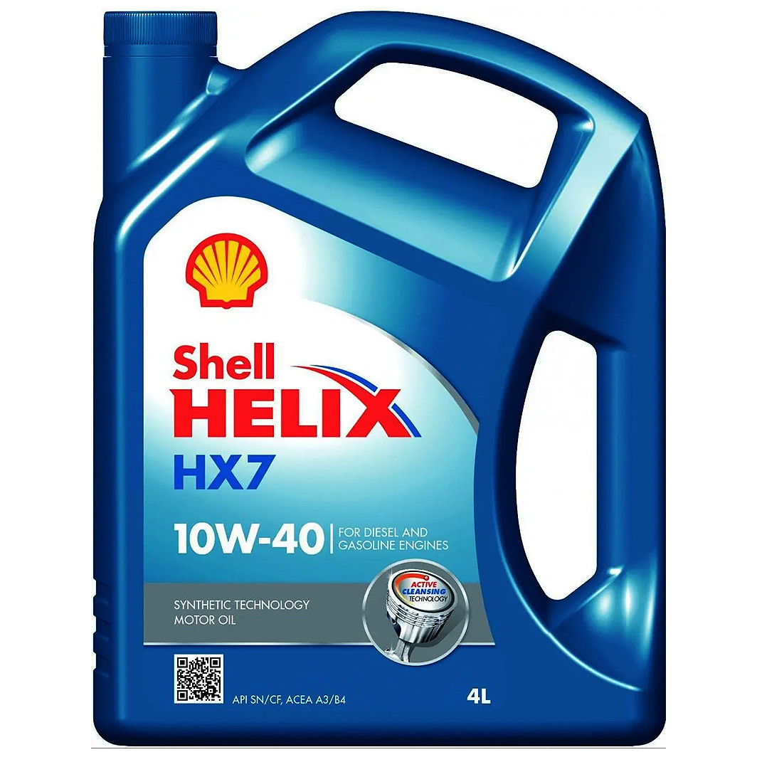 Shell Helix HX7 10W-40 4 л, (550040315R) моторна олива, фото 1