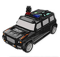 Дитяча сейф-скарбничка з кодовим замком і відбитком Hummer Cash Truck Поліція Чорна