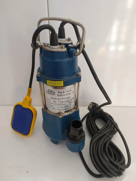 Фекальний насос   Lider WQ 12 - 8.5 - 0.45, фото 1