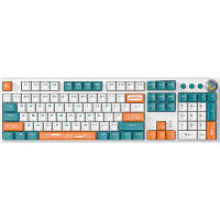 Клавиатура Aula F2088 PRO Plus 9 Orange Keys KRGD Blue USB UA White/Blue (6948391234908) - Вища Якість та