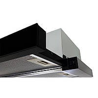 Кухонна телескопічна витяжка, чорний скляний фасад Luxor Fantom BK потужність 1000 куб/м.