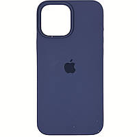 Чехол-накладка для iPhone 13 Pro Max 67"- Silicone Case Full Cover темно-синий