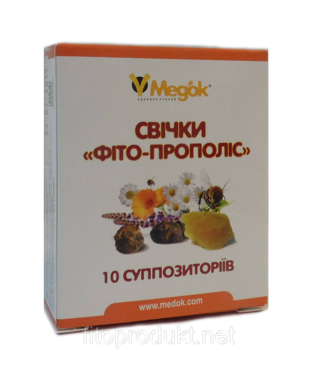 Фітопрополіс свічки для лікування урологічних і гінекологічних захворювань No10 Медок