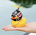 Аксесуар на торпеду в авто Crazy Duck качка в шоломі, фото 3