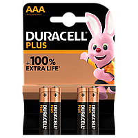 Батарейка Duracell PLUS AAA LR03 (минипальчик)
