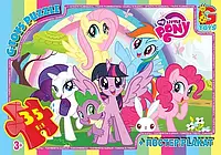 Дитячі пазли з серії "My little PONY", 35 елементів + постер, G-Toys (MLP026)