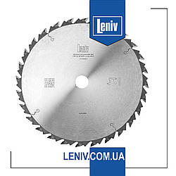 Пильний диск для деревини D300 z48 з твердосплавними напайками поздовжнього розпилу, пильні диски Leniv