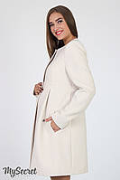 Кашемірове пальто для вагітних Madeleine OW-37.022, бежеве