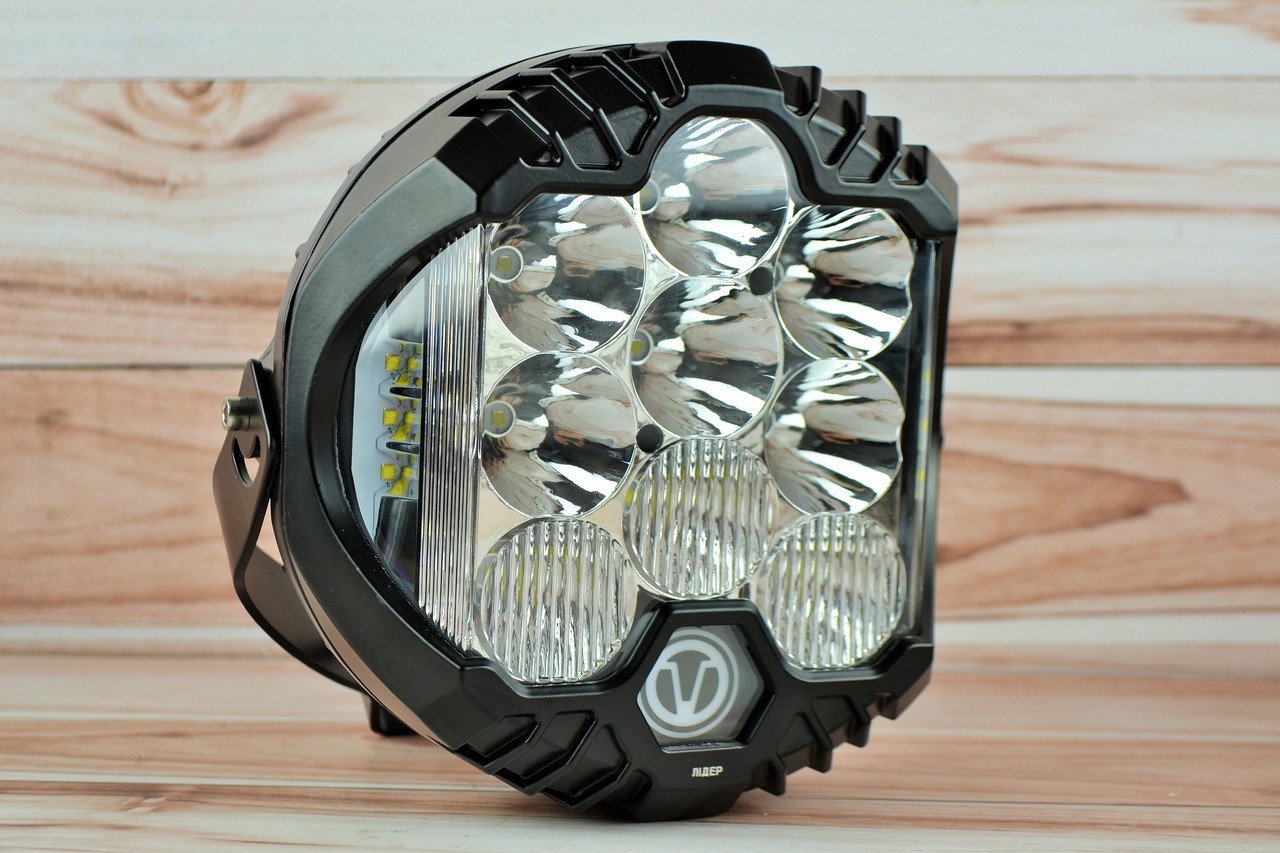 Фара LED прямокутна 96W 6000K Комбіноване світло  (Ø20см* 8см), фото 1