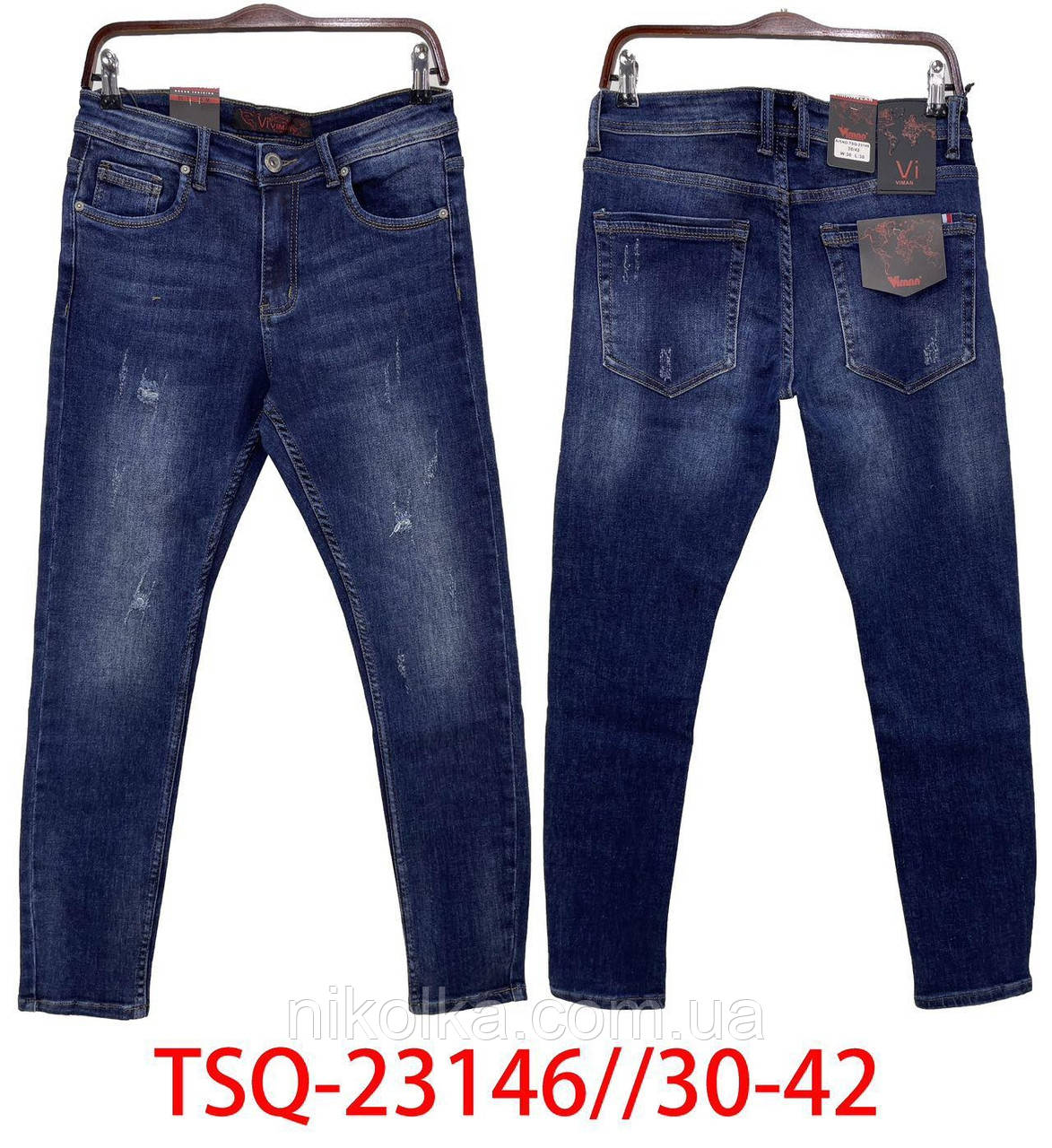 Джинси чоловічі оптом, 30-42 рр., Арт. Si-TSQ-23146