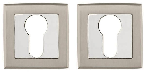 Накладка під циліндр PUNTO ET QL SN/CP-3 матовий нікель/хром