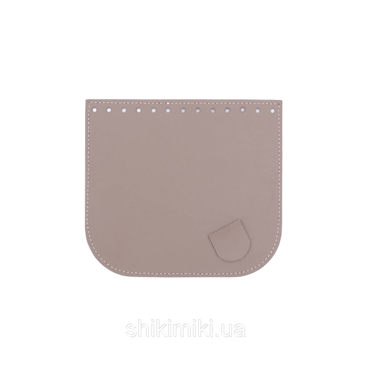 Клапан сумки з натуральної шкіри (18*20), колір Латте, фото 1