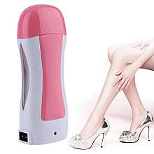Касетний нагрівач для воску без бази Pro Wax Depilatory Heater рожевий
