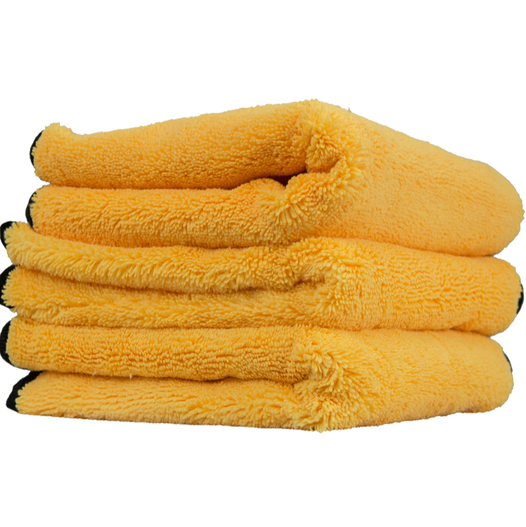 Мікрофібровий рушник, суперпушистий, плюшевий Chemical Guys Super Plush Towel, 40 x 40 см Жовтогарячий, фото 1