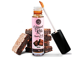Блиск для губ з ефектом вібрації Secret Play — LIP GLOSS Vibrant Kiss Brownie, 6 грамів