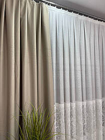 Готовий комплект фіранок та штори.