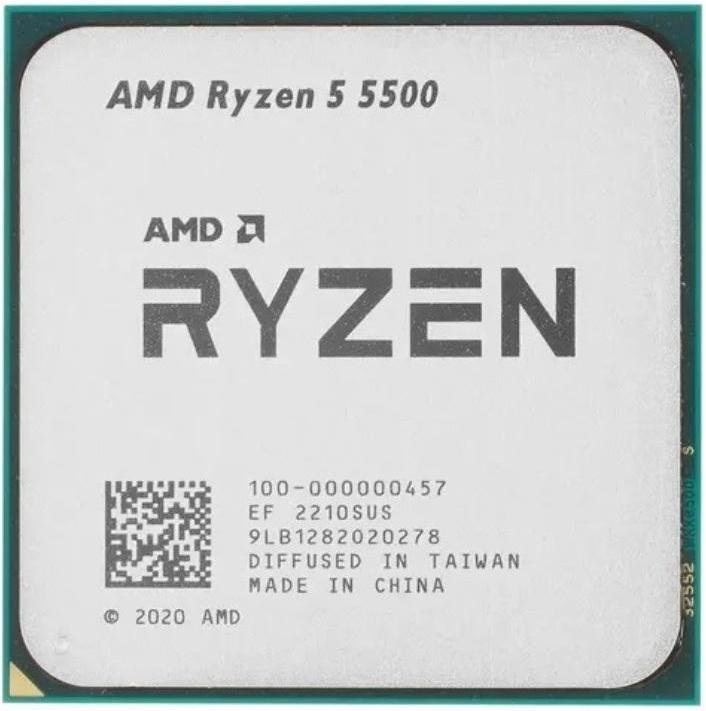 Процесор AMD Ryzen 5 5500 (3.6 GHz 16 MB 65 W AM4) Tray — потужне рішення для ігор і багатозадачності
