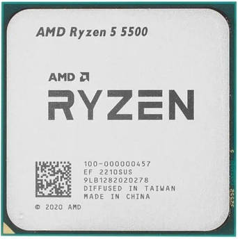 Процесор AMD Ryzen 5 5500 (3.6 GHz 16 MB 65 W AM4) Tray — потужне рішення для ігор і багатозадачності
