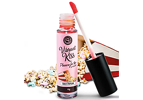 Блиск для губ з ефектом вібрації Secret Play — LIP GLOSS Vibrant Kiss Sweet Popcorn, 6 грамів