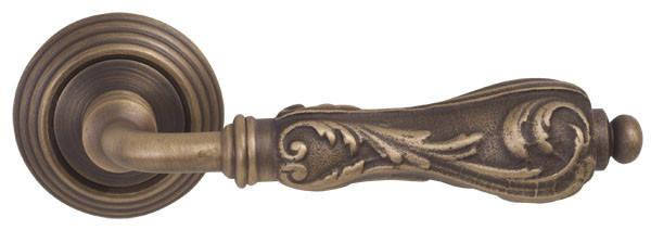 Дверні ручки FIMET FLORA 147-269 F43 матова бронза, фото 2