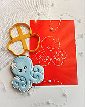 3D-формочки-вирубки для пряників "Восьминіг 2"