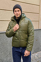 Стильная мужская куртка на синтепоне 100, ткань "Плащевка" 50, 52, 56, 58, 60, 62, 64 размер 50 60