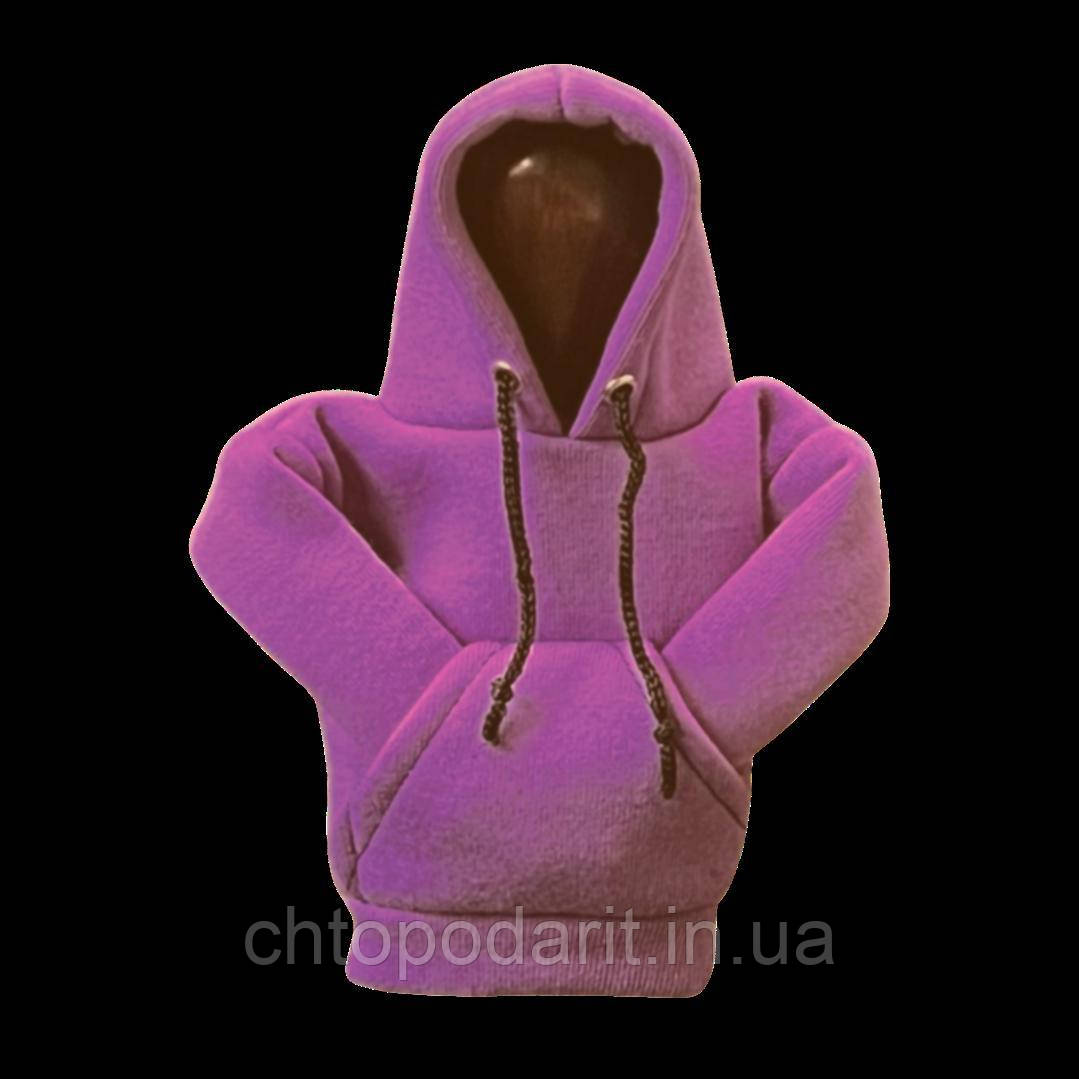 Кар Худі, Car Hoodie, аксесуар на кулісу, кофта на важіль КПП у машину, толстовка фіолетового кольору Код 00-0062