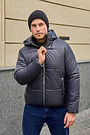 Стильная мужская куртка на синтепоне 100, ткань "Плащевка" 50, 52, 56, 58, 60 размер 50