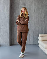 Жіночий спортивний костюм на флісі ТМ OBZOR ( капучіно ) розмір L