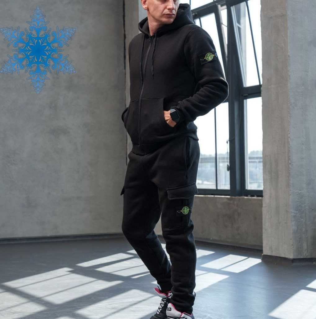 Спортивный костюм мужской Stone Island зимний теплый осень-зима на ...