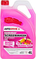 Омыватель стекла летний Auto Drive Summer Screen Wash Bubble Gum 4л.