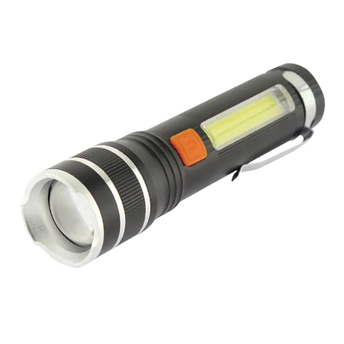 Ліхтар ручний Quantum QM-FL1032 Helper 10W LED+COB (ЗП Type-C, вбудований акумулятор, zoom, 4Р) 13,5см