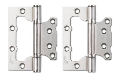Петля універсальна Метелик SAFITA 2BB (ПАРА) 100x51x2,5 SN - матовий нікель