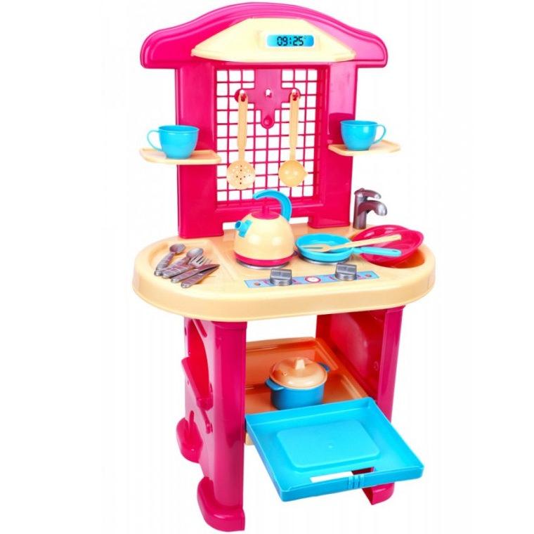 Дитяча ігрова "Кухня No4" ТехноК-3039. Рожева 75.5х48х30 см