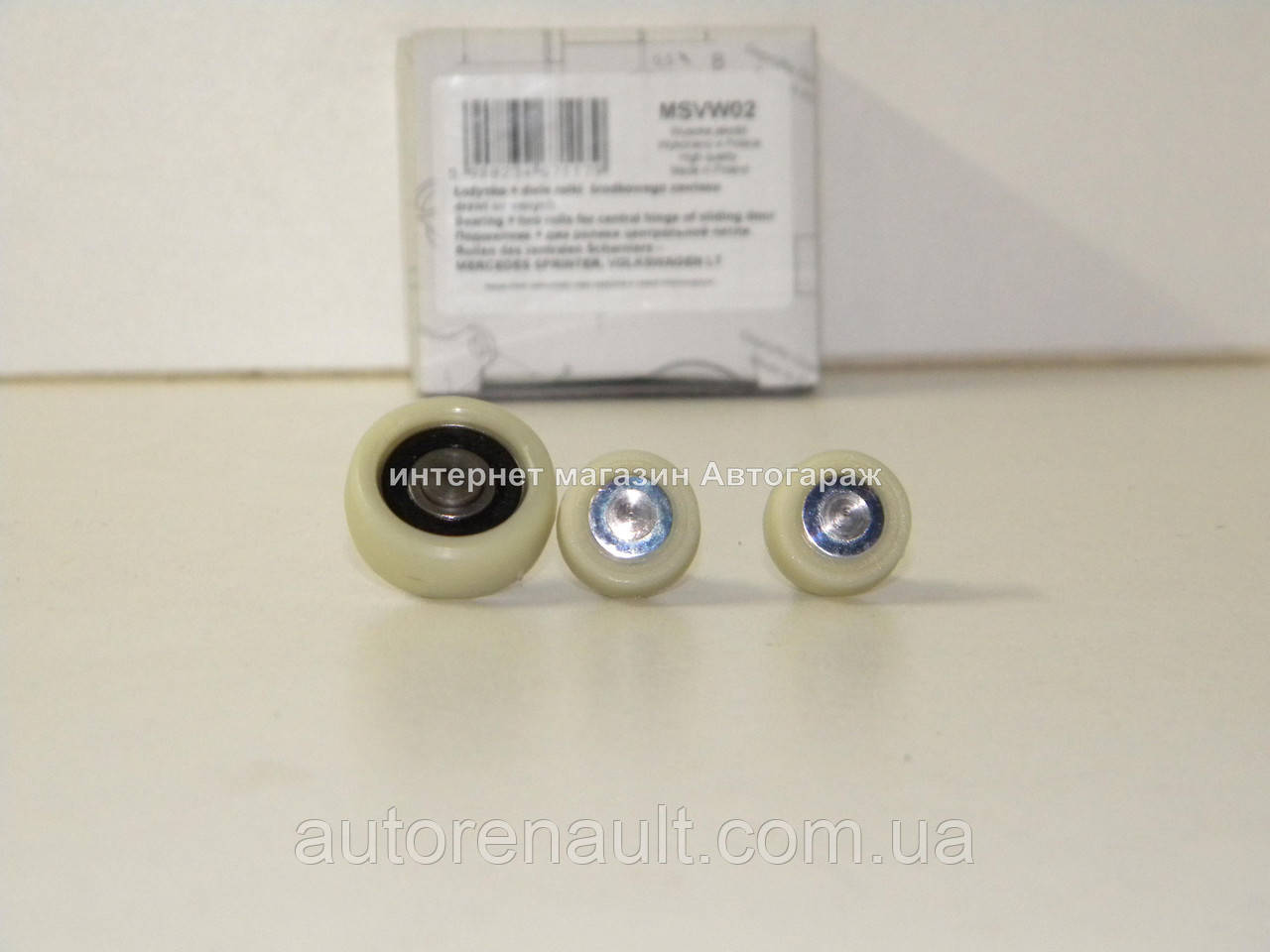 Ролик бічних дверей R (середній) ремкомплект Мерседес Спринтер 208-416 1995-2006 ROLL - MSVW02, фото 1