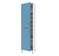 Шкаф одностворчатый медицинский ШО-Д-1 Алюмикс ТМК - Блакитный