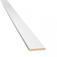 Лиштва МДФ 10х70х2200 мм універсальна біла (стоєва)