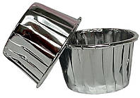 Тарталетки для кексов металлизированные Серебро, 25 шт.