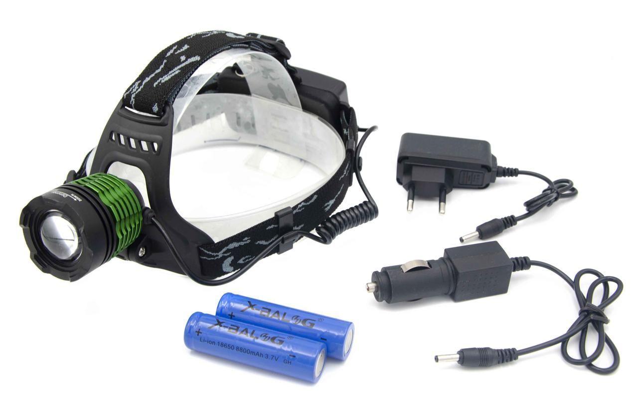 Аккумуляторный налобный фонарь для рыбака Фонарь водонепроницаемый мощный - фото 3 - id-p1963095053