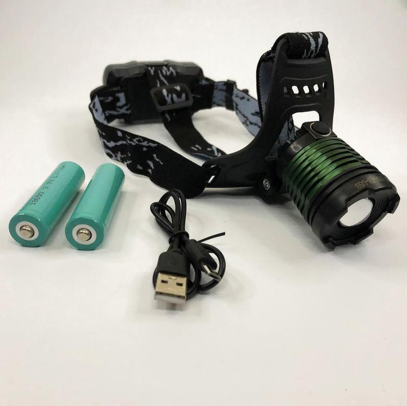 Аккумуляторный налобный фонарь для рыбака Фонарь водонепроницаемый мощный - фото 5 - id-p1963095053