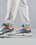 Чоловічі кросівки New Balance 9060 Navy весна-осінь замша демісезонні синие. Живе фото, фото 8