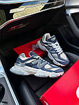 Чоловічі кросівки New Balance 9060 Navy весна-осінь замша демісезонні синие. Живе фото, фото 6