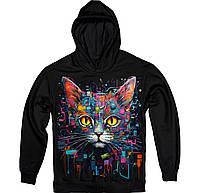 Худі - Cyber Cat Painting 7000232-black